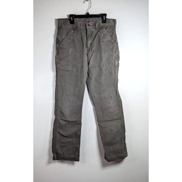 Carhartt Pants Men's Size 30x30 Carpenter B324 DFE Twill Relaxed Fit Utility - Picture 1 of 11